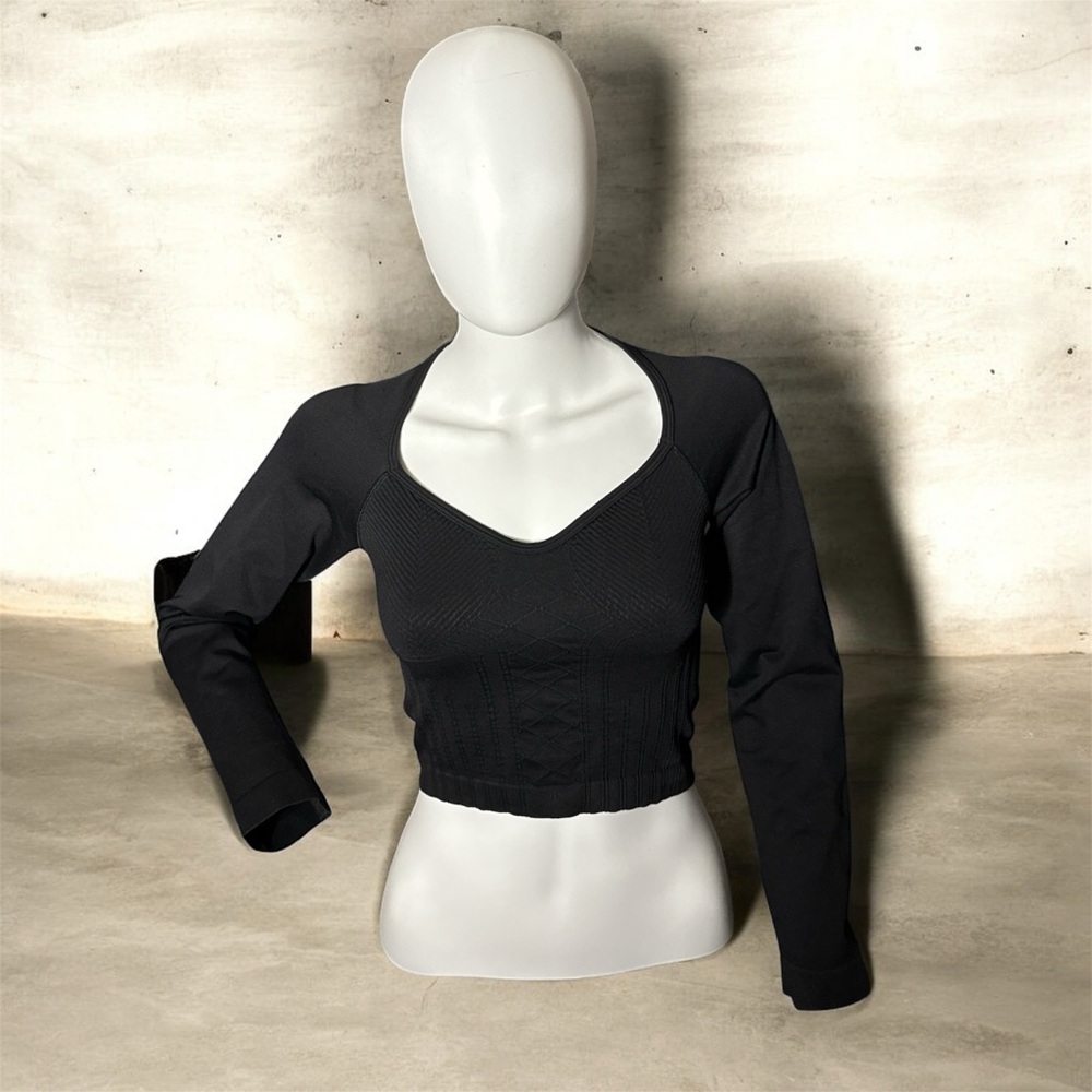CORSET SEAMLESS LONG SLEEVE TOP
